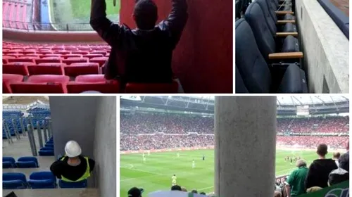 Locul de unde nu vezi meciul. FOTO: Stâlpi înălțați în mijlocul tribunelor sau scaune pe care nu te poți așeza. Anfield și Stamford Bridge, în topul erorilor