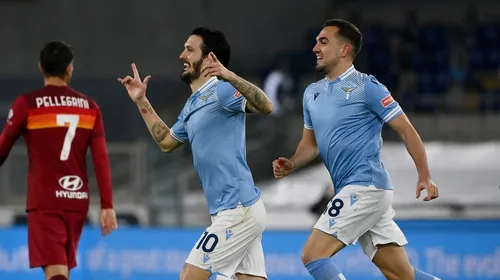 Lazio – AS Roma 3-0. „I biancocelesti” înving categoric în Derby della Capitale! Luis Alberto și Ciro Immobile au fost decisivi | VIDEO