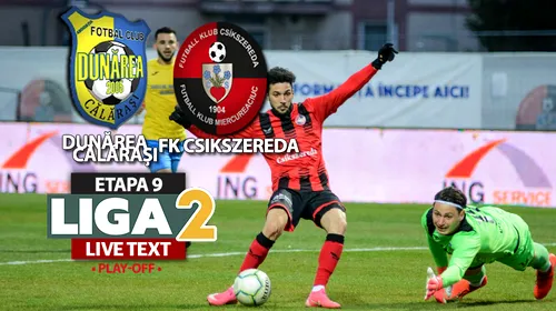 FK Csikszereda câștigă la Dunărea Călărași și continuă să spere la un loc de baraj de promovare. Ciucanii au beneficiat și de un autogol
