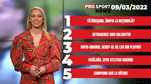 ProSport News | Jucătorii lui CFR Cluj, bătaie la antrenament + Tătărușanu, înapoi la națională? Cele mai importante știri ale zilei | VIDEO