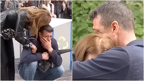 Durerea nemărginită a unui tată, în imagini! Dragan Kobiljski, antrenorul de la SCM Zalău, a izbucnit în plâns la locul unde fiica lui a fost ucisă fără milă | VIDEO