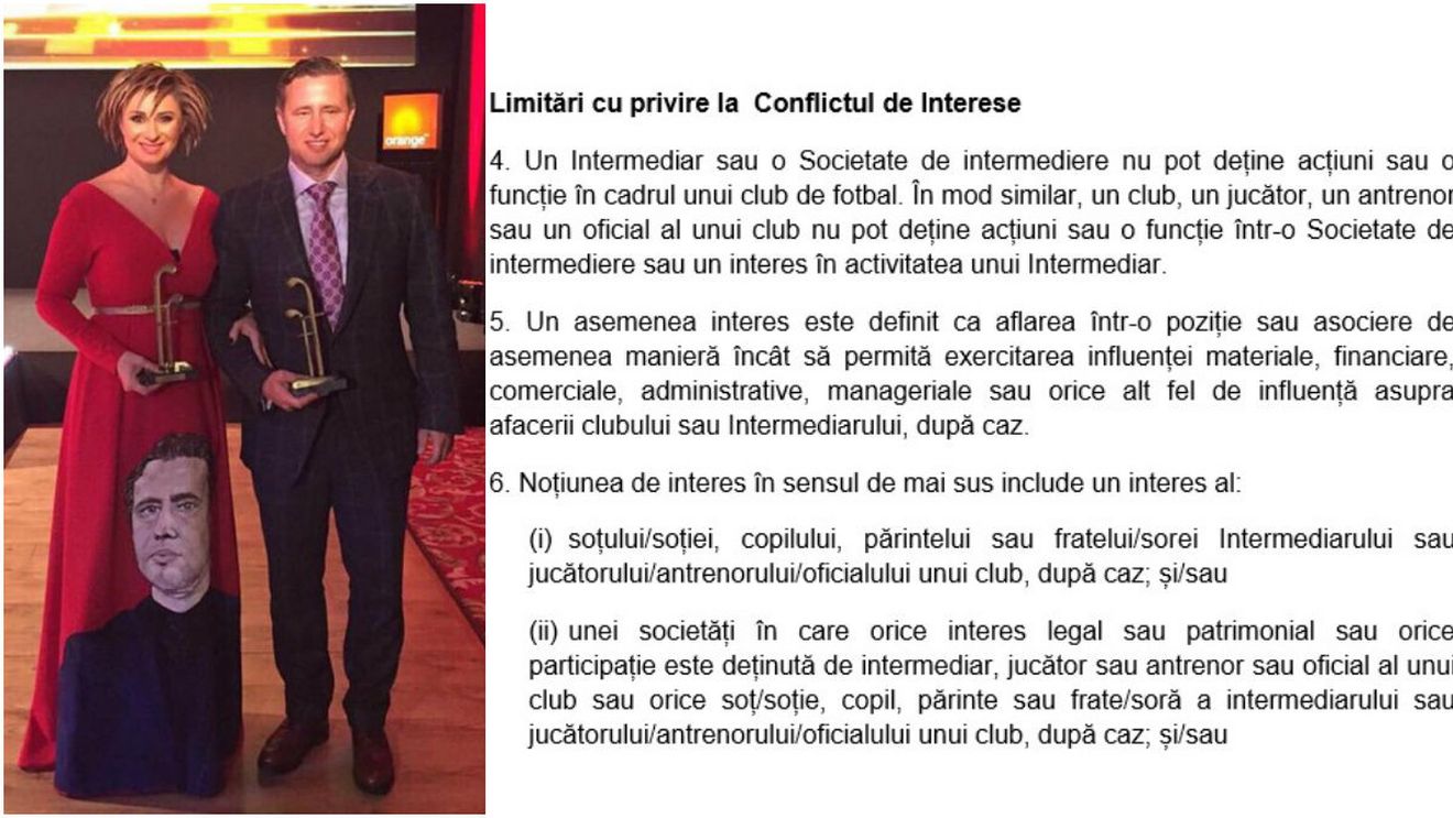 Reghecampf și soția sa sunt în conflict de interese din 3 decembrie. Oficial FRF: "E destul de evident". Ce riscă antrenorul și intermediarul de jucători potrivit noului regulament