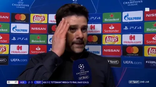 „Mulțumesc fotbalului! Am o echipă de eroi!” VIDEO | Pochettino, discurs în lacrimi după o nouă minune a lui Tottenham în Ligă. Cum l-a numit pe Lucas Moura