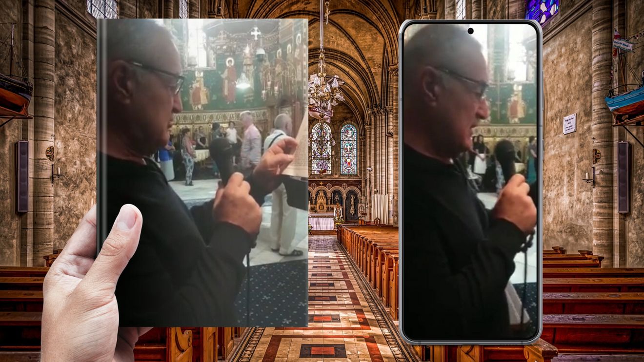 Imagini fabuloase cu Gigi Becali: miliardarul predică în biserică! „D-aia m-ai auzit tu Dumnezeule” | VIDEO