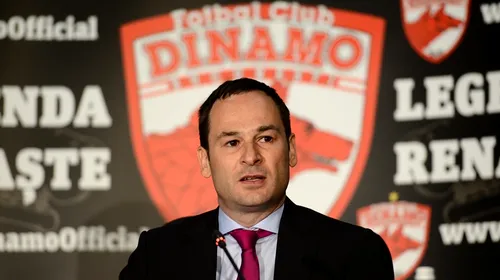 Cât costă Dinamo! Negoiță a stabilit prețul de vânzare: suma cerută și cine ar putea deveni noul patron