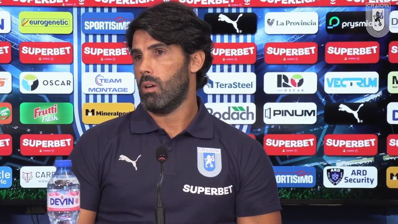 Filipe Coelho e noul antrenor al Universității Craiova. Ce a spus la conferința de prezentare. „Nu vă pot promite câștigarea titlului”