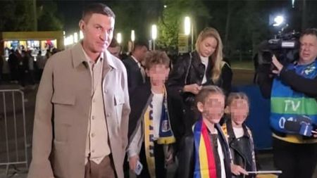 VIDEO Prezență rară pe stadion. Borcea și-a scos nevasta și copiii la meci. Declarații tari ale fostului președinte de la Dinamo