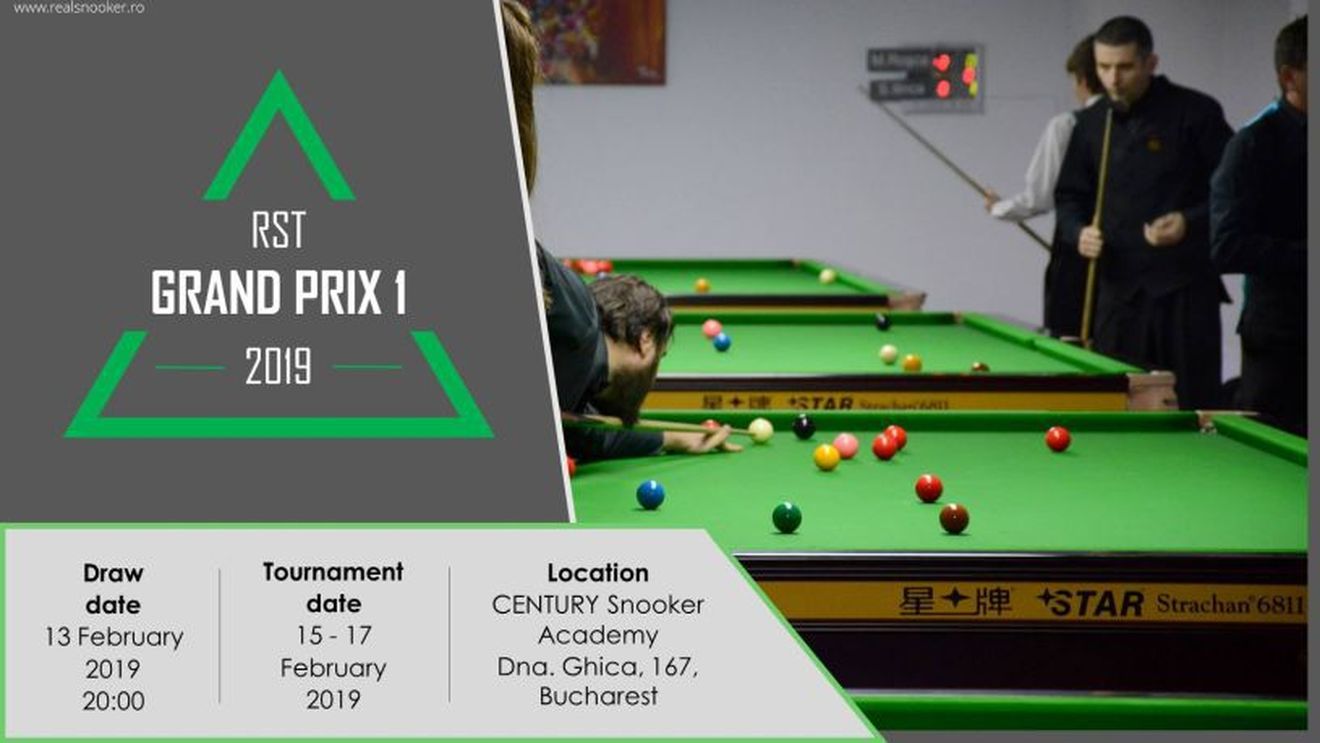 Snooker de calitate în România -  Turneul RST Grand Prix 1! Când se va disputa "Marius Ancuța Classic"