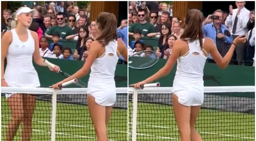Mici și rele! Scântei între două junioare de la Wimbledon, după ce una dintre ele a refuzat strângerea de mână la fileu | VIDEO