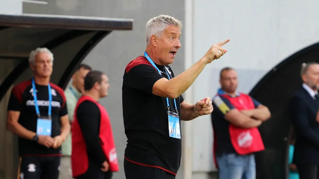 Cristiano Bergodi, supărat pe apărare după UTA Arad - Rapid 2-2: „Am riscat să pierdem meciul! Suntem dezamăgiți”