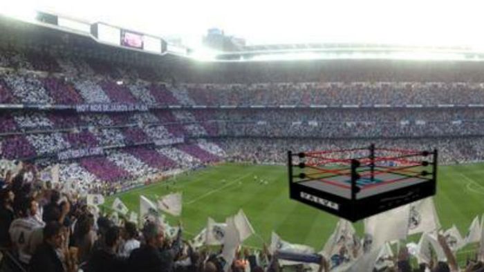 FOTO | Atmosferă electrizantă pe Santiago Bernabeu. Mesajul afișat de fanii lui Real Madrid la meciul cu Atletico
