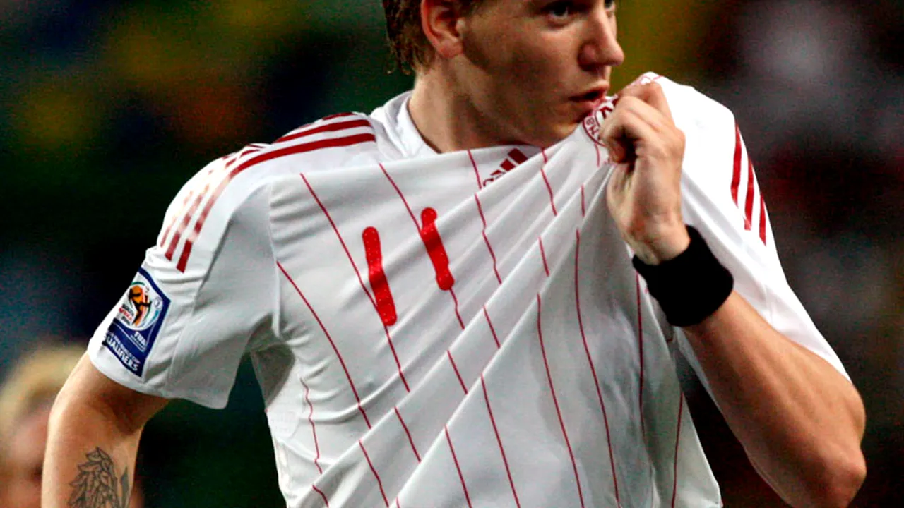 VIDEO** Bendtner, autorul golului anului și cel mai bun fotbalist danez din 2009
