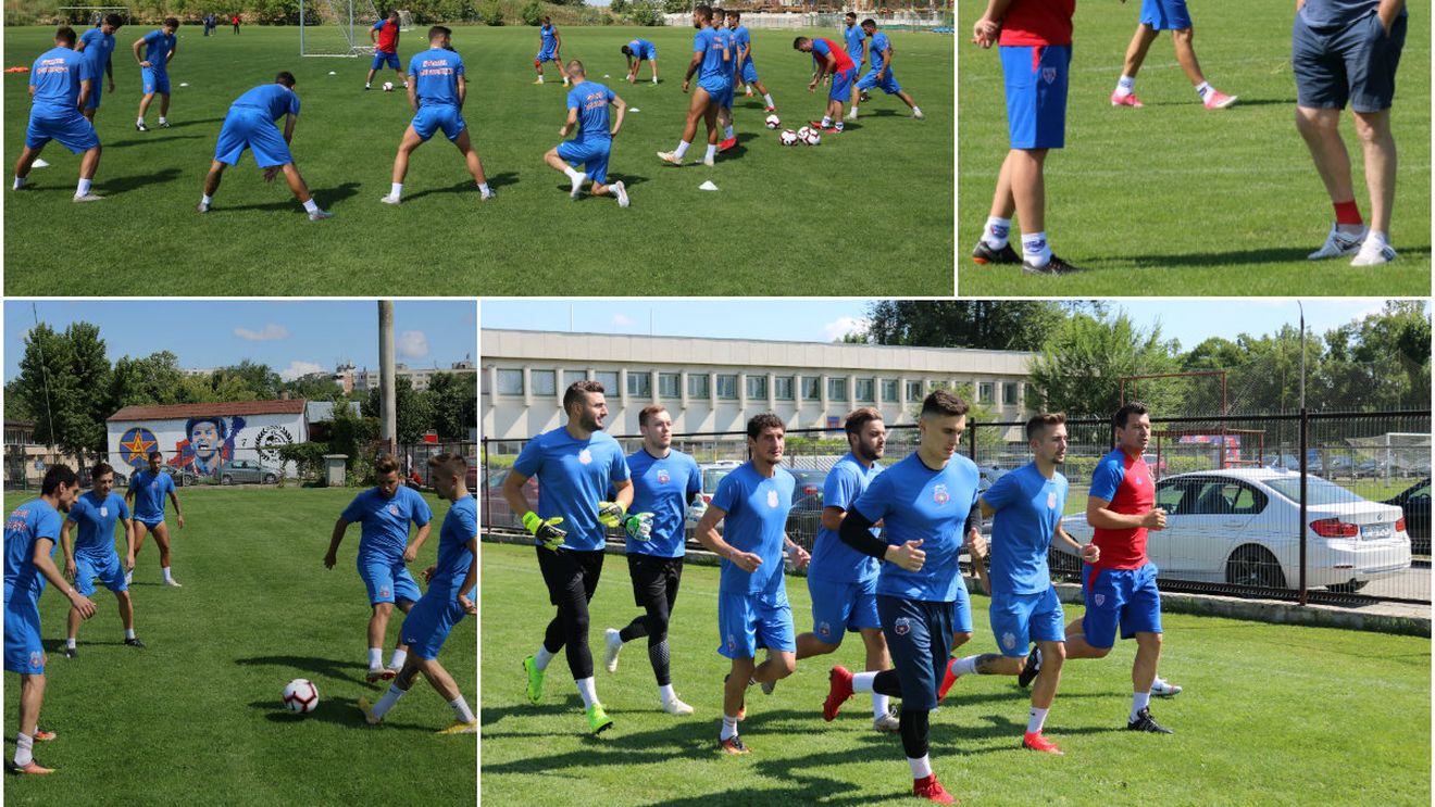 Daniel Oprița și Iulian Miu au condus primul antrenament la Steaua | GALERIE FOTO&VIDEO