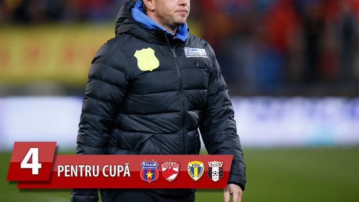 Steliștii, mai reținuți în declarații în Cupă decât în Liga I. Reghe: "Spun că nu îi mai pot surprinde? Acum cine e arogant?"