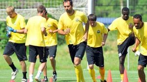 VIDEO** SuperDan și-a băgat jucătorii în ședință! Lovitura care l-a lăsat fără aer înaintea meciului cu Spartak