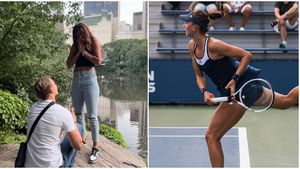 Ce moment înainte de US Open! „Sharapova de România" a fost cerută în căsătorie de antrenorul ei: „Când găsești acea persoană pe care vrei să o enervezi pentru tot restul vieții!" FOTO