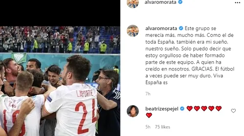 Alvaro Morata, vedeta din lotul lui Luis Enrique! Mesaj emoționant pentru fani: „Uneori, fotbalul poate fi foarte dur”