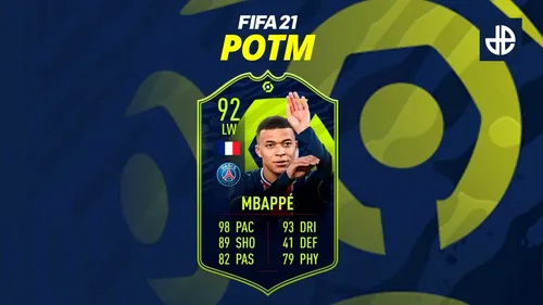 Kylian Mbappe este jucătorul lunii din Ligue 1! Ce card a primit francezul în FIFA 21 și cât valorează