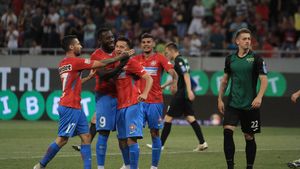 "Game, set, match". FCSB trece fără emoții de modesta Rudar Velenje, cu 6-0 la general. Meci de senzație pentru Moruțan și formă de vis pentru Florinel Coman