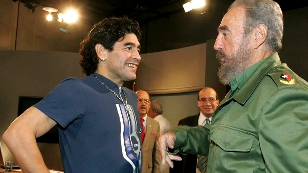Maradona și Fidel Castro au o relație specială! Vezi ce mesaj i-a transmis 