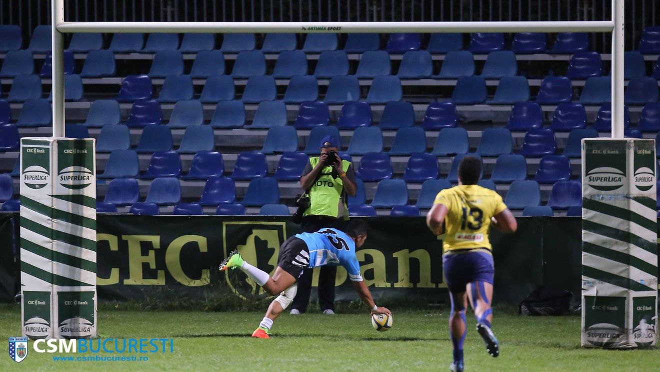 CSM București a furnizat surpriza în etapa a treia a Superligii la rugby. "Tigrii" au reușit să învingă campioana en-titre, Timișoara Saracens