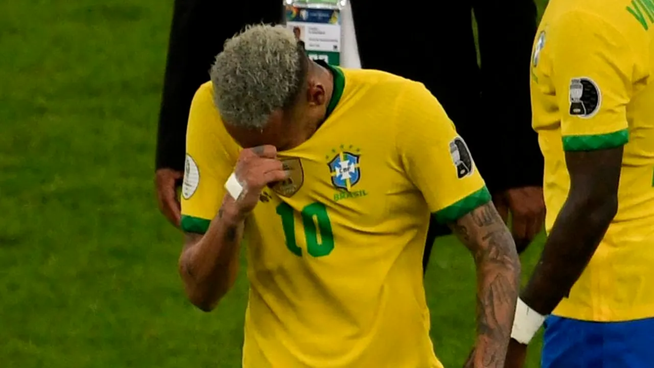 Imaginile care au făcut întreaga lume să se emoționeze: Neymar a plâns ca un copil, după ce Brazilia a pierdut Copa America în fața Argentinei