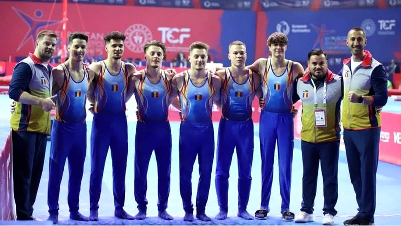 Echipa de gimnastică masculină a României nu a prins podiumul la Campionatul European din Antalya, dar a obținut calificarea la Mondial