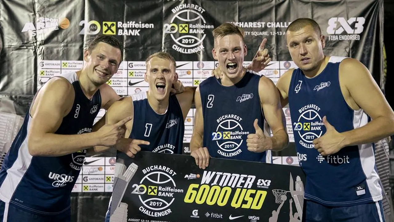 Poveste cu super-oameni la 3x3. Iron-men din Riga au făcut senzație la Raiffeisen Bank Bucharest Challenger: au jucat fără rezervă toate meciurile eliminatorii și au luat cecul cel mare. Virgil Stănescu și legendele României, opriți în sferturi