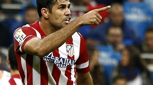 Dubla lui Diego Costa a dus-o pe Atletico Madrid pe primul loc în Primera Division