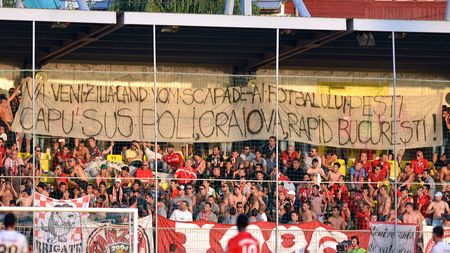Dinamo, amendată pentru bannerele și scandările fanilor de la meciul cu Viitorul