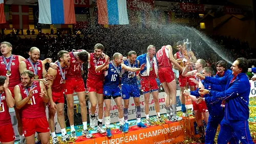 Rusia a câștigat titlul european la volei masculin