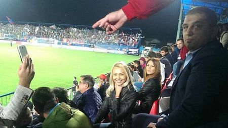 Denisa și Dan Bitman, prezenți la meciul Stelei cu ACS Berceni din Cupa României