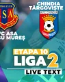 AFC ASA Târgu Mureș – Chindia Târgoviște începe la ora 17:30. Mureșenii au de luat o replică pentru eșecul care în sezonul trecut le-a adus ratarea play-off-ului