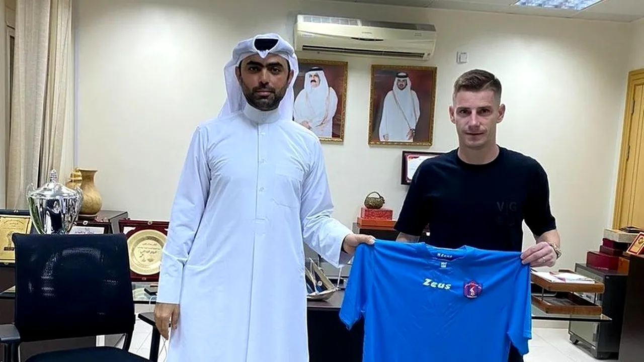 Vali Lazăr s-a transferat în Qatar, la Al Shahania! Va fi coleg cu un super star care a jucat la Manchester City și Milan