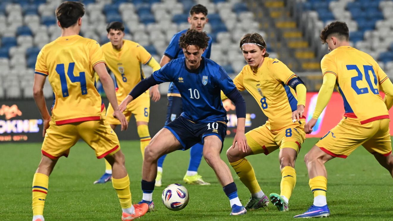 Kosovo - România 0-1, în etapa 6 din preliminariile U21 pentru EURO 2027. „Tricolorii” rămân în cursa pentru calificarea la turneul final
