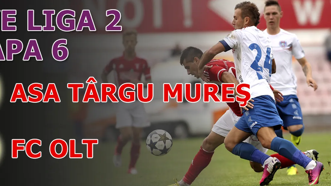 ASA Târgu Mureș - FC Olt 0-0!** Doar egal alb după 53 de minute de superioritate numerică a mureșenilor