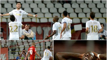 Cod roșu în Ștefan cel Mare. Dinamo - CFR 0-2. Echipa lui Mircea Rednic a terminat meciul în 8 oameni. Feussi, Filip și Matei au fost eliminați de Radu Petrescu