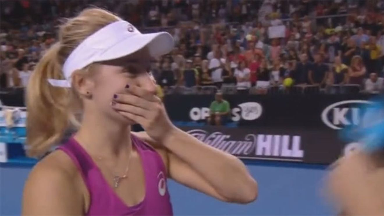 VIDEO | Gafă uriașă făcută de Gavrilova. Jucătoarea de 21 de ani a spus în direct că "este bună pe la spate", în încercarea de a explica victoria cu Kvitova