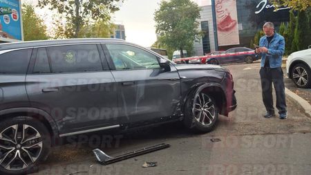 Mihai Stoica a făcut accident și mașina e daună totală. Imagini de la locul impactului. „Sunt nevinovat 100%”. EXCLUSIV