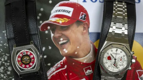 Nevasta lui Michael Schumacher, gest disperat pentru a strânge banii pentru tratamentul de 135.000 de euro pe săptămână! La cât sunt evaluate ceasurile pilotului german pe care le-a scos la licitație: unul are un preț colosal!