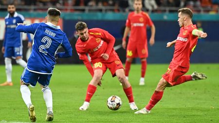 FCSB - FC U Craiova 2-1, în etapa a 16-a din Superliga | Victorie în inferioritate numerică și roș-albaștrii revin pe primul loc în clasament!