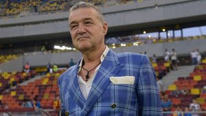 Francezii au rămas interziși: „Așteptat de mulțimi și oameni nevoiași, Gigi Becali scoate bancnote dintr-o pungă de plastic și le oferă mulțimii în strigăte de ‘Doamne Ajută’”