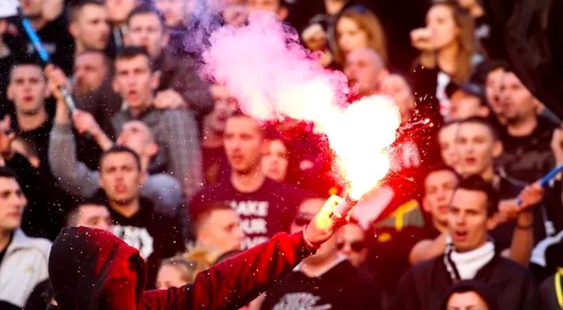 Galeriile din Serbia, unite de evenimentele violente de la meciul cu Albania. La derby-ul Partizan - Steaua Roșie toți ultrașii vor striga: 