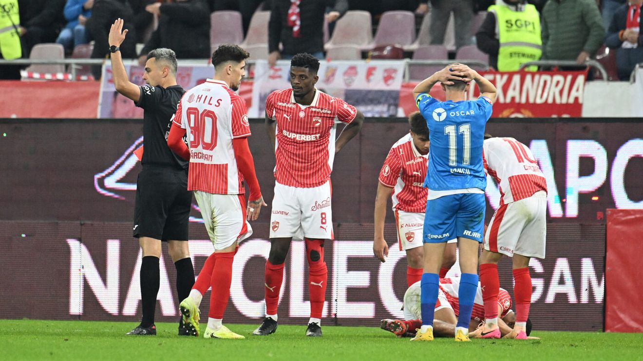 Nicușor Bancu, la pământ după ce a fost eliminat în Dinamo - Universitatea Craiova 0-1: „Îmi cer scuze!”