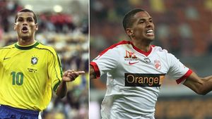 Uriașul Rivaldo, la 45 de ani! Mesajul emoționant transmis de Rivaldinho tatălui său și golul care va rămâne în istoria fotbalului. VIDEO