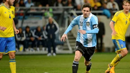 VIDEO: Scena serii în Europa.** Un fan a păstruns pe teren la partida Argentina – Suedia și s-a dus țintă spre Messi. Faza s-a încheiat emoționant :)