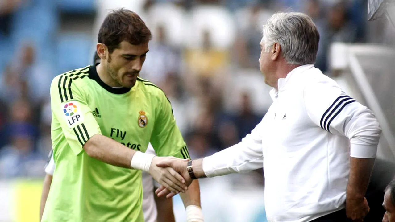 Reacția lui Carlo Ancelotti, după ce Iker Casillas a amenințat că se gândește să plece dacă nu va juca mai des
