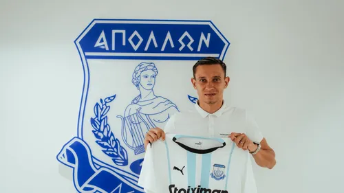 Valentin Costache a fost prezentat oficial la Apollon Limassol! Fostul jucător al Rapidului, gata să fie antrenat de Bogdan Andone