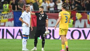 Accidentare șocantă a lui Albion Rrahmani! Atacantul Rapidului a fost scos, în lacrimi, cu targa, în meciul Andorra - Kosovo. Primul verdict este traumatizant: ratează tot sezonul dacă se confirmă!