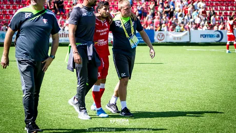Se umple infirmeria la UTA!** Bogdan Stancu s-a accidentat în meciul cu CS Mioveni, iar Cristian Pușcaș a fost operat